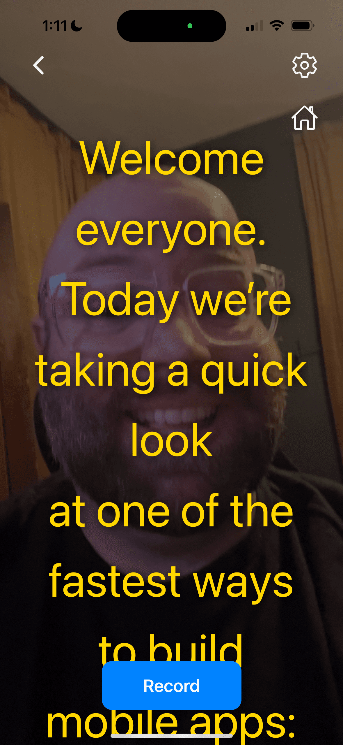 Look natural while reading your script